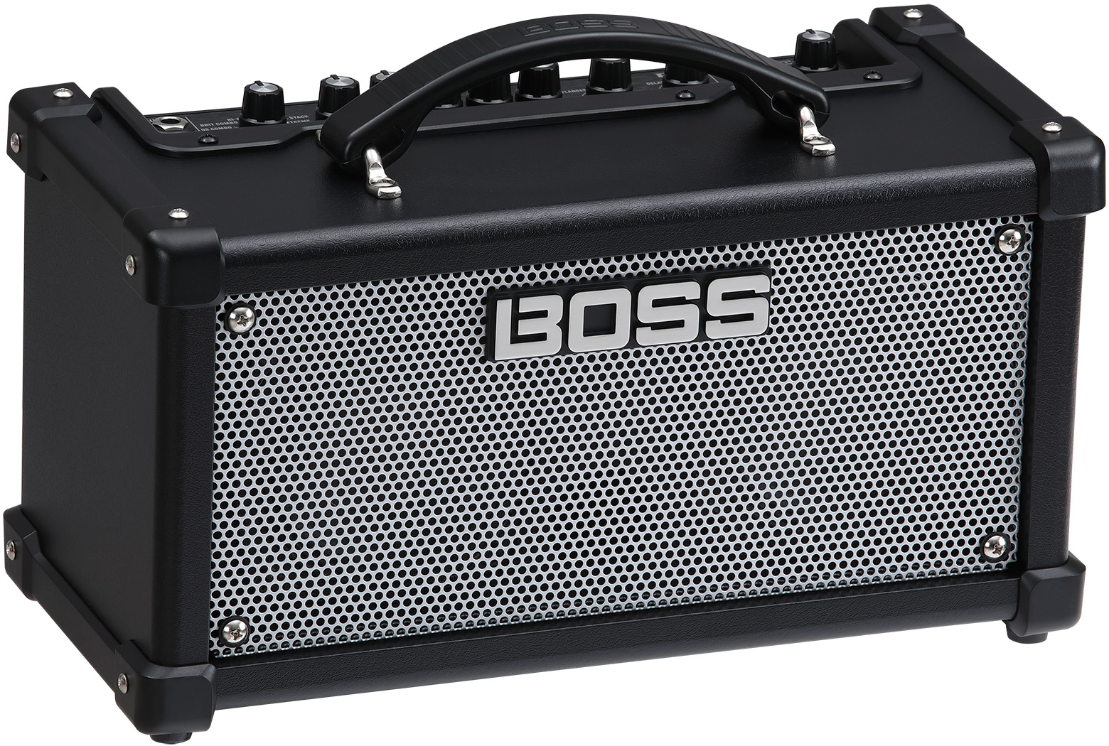 Компактный гитарный комбоусилитель BOSS [D-CUBE-LX] Dual CUBE LX, 10 Вт(5+5 В), процессор эффектов, питание от блока питания или 8 батарей AA, Drum машина, Looper, USB интерфейс