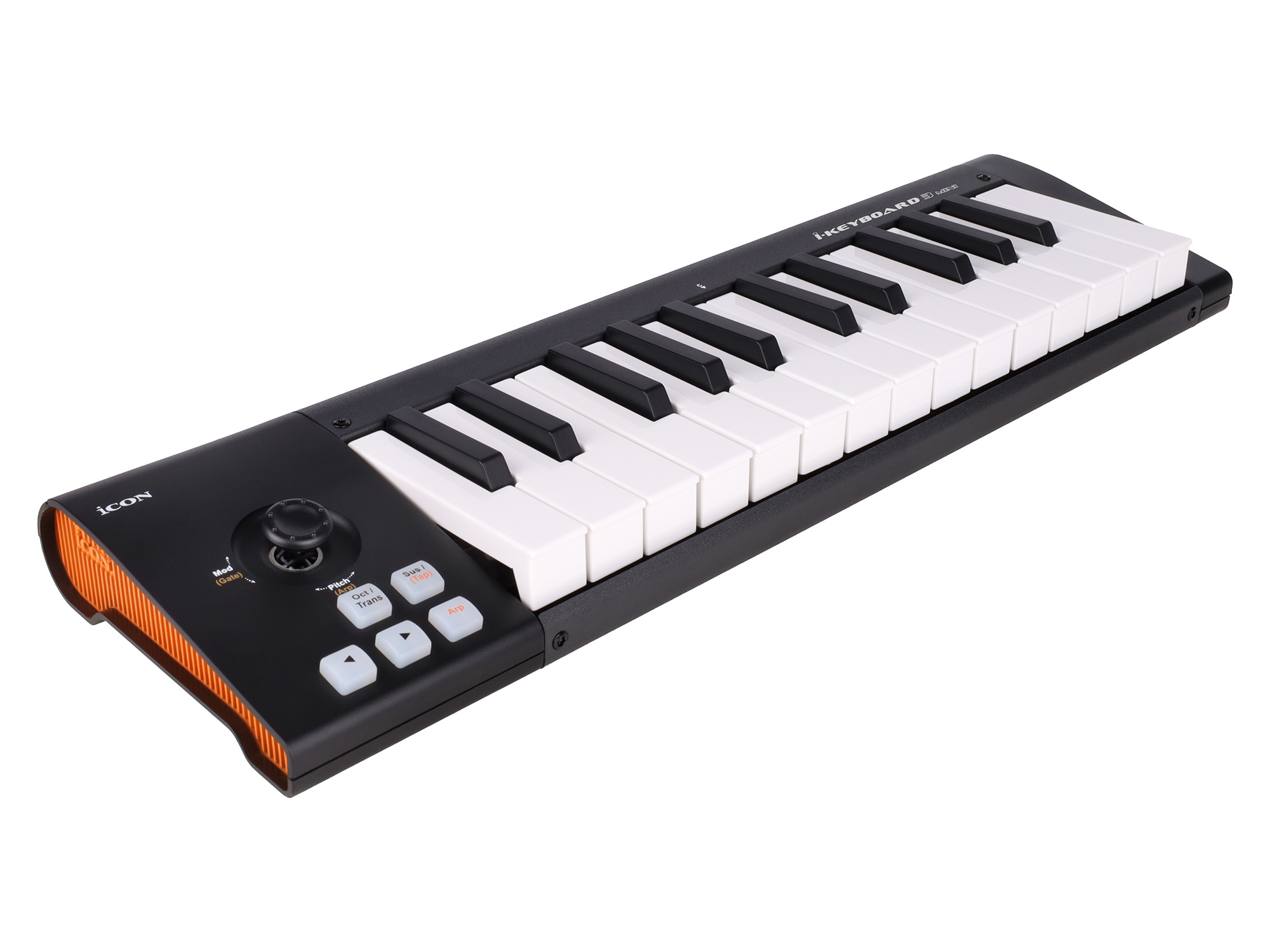 MIDI клавиатура [110105A2009] Icon [iKeyboard 3 Mini] 25 velocity-sensitive мини-клавиш фортепианного типа, комбинированный джойстик высоты тона и модуляции, кнопки переключения октав, трансп