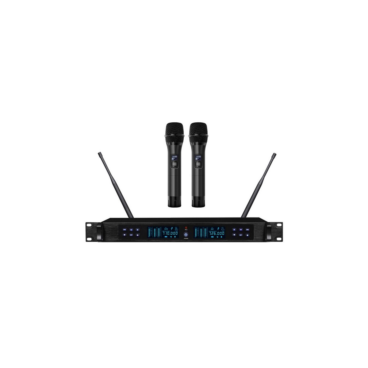 Axelvox DWS7000HT (RT Bundle) двойная р/сист, 2 ручных микр, 100 каналов, 710-726 МГц, рэк приемник
