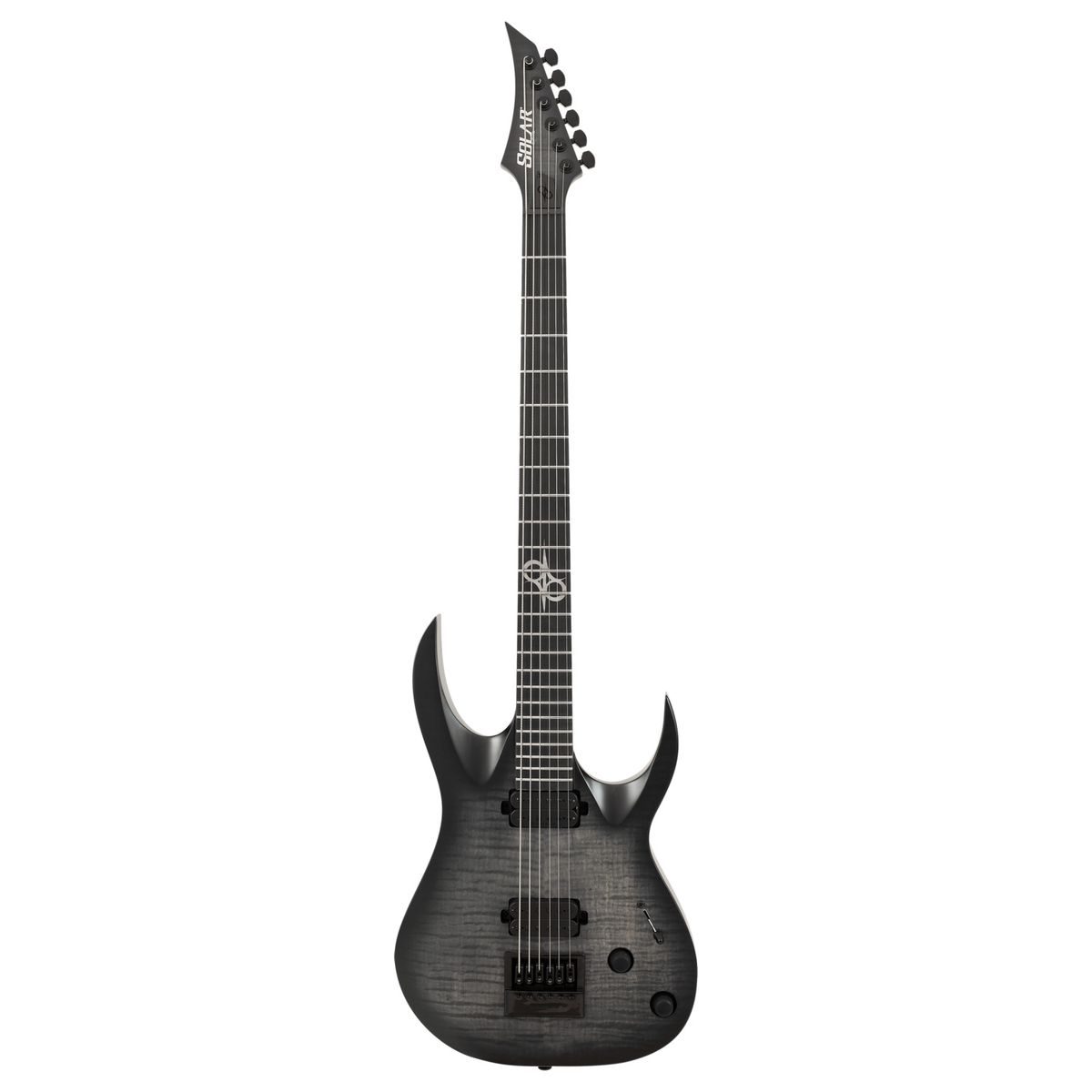 Solar A1.6FBB-29 электрогитара, цвет черный берст