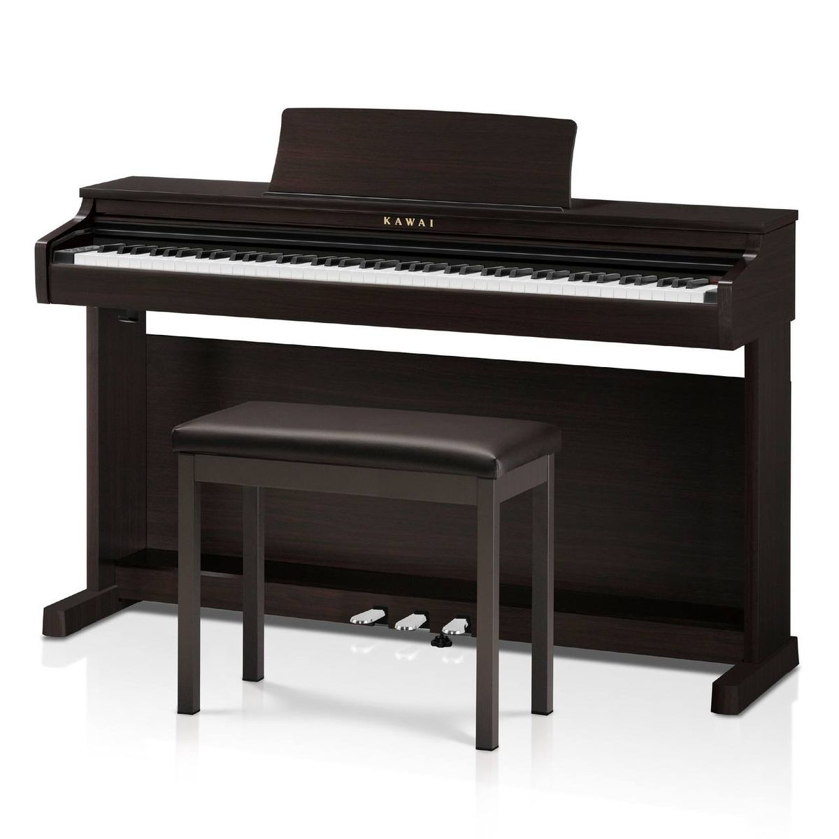 Kawai CX202 R цифровое пианино с банкеткой, 88 клавиш, 192 полифония, 17 тембров, Bluetooth Audio