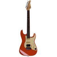 Mooer GTRS P800 Red Электрогитара со встроенным процессором, HSS, палисандр, цвет красный