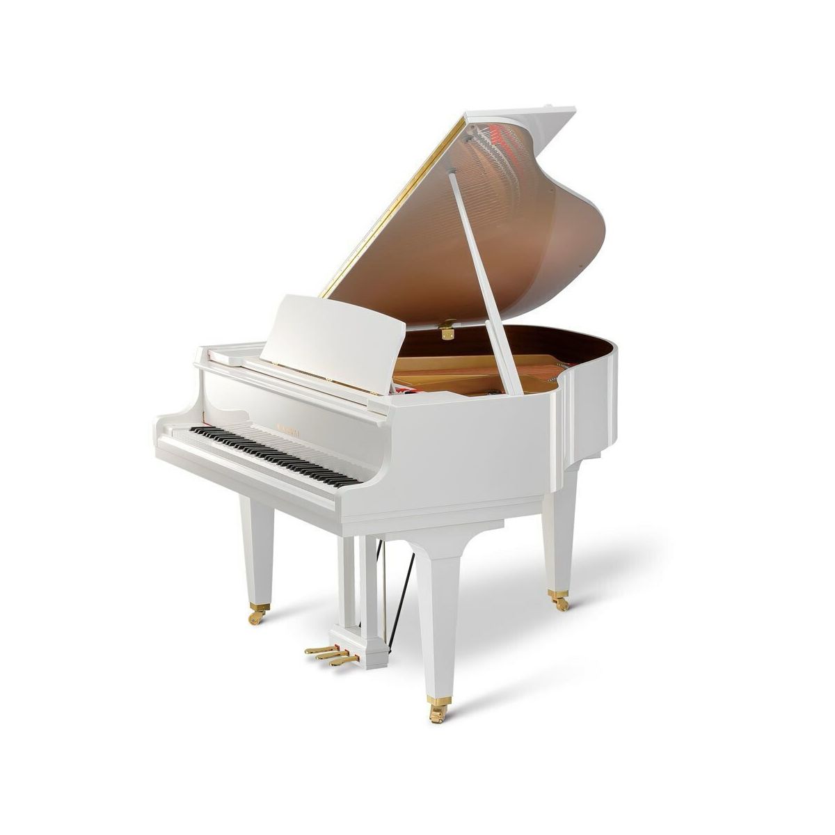 Kawai GL-10 WH/P JP акустический рояль с банкеткой, длина 153 см, цвет белый полированный, Япония
