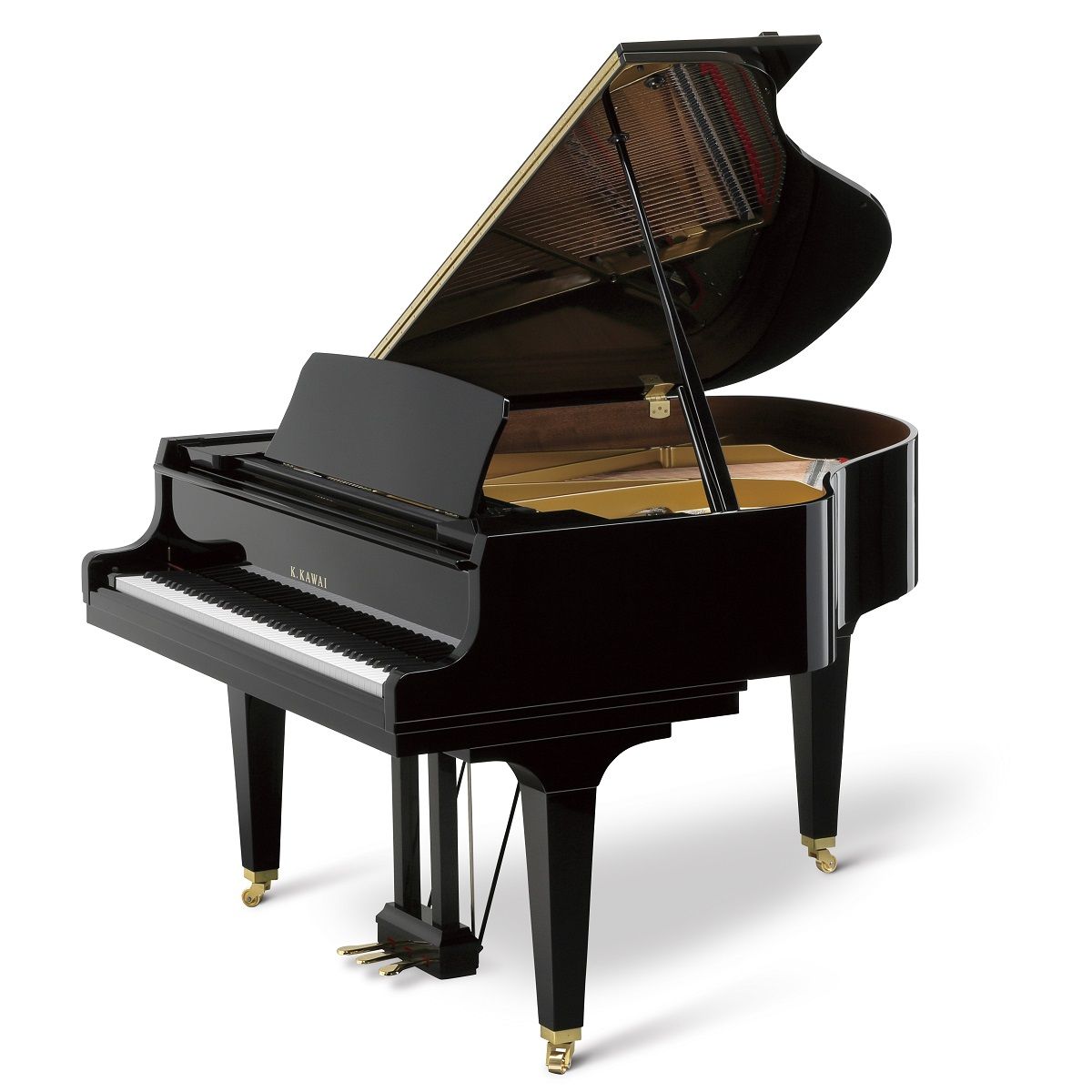 Kawai GL-30 M/PEP рояль, длина 166 см, цвет черный полированный, банкетка в комплекте, Япония