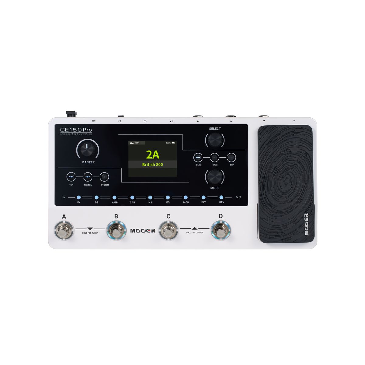 Mooer GE150 Pro гитарный процессор эффектов с педалью экспрессии