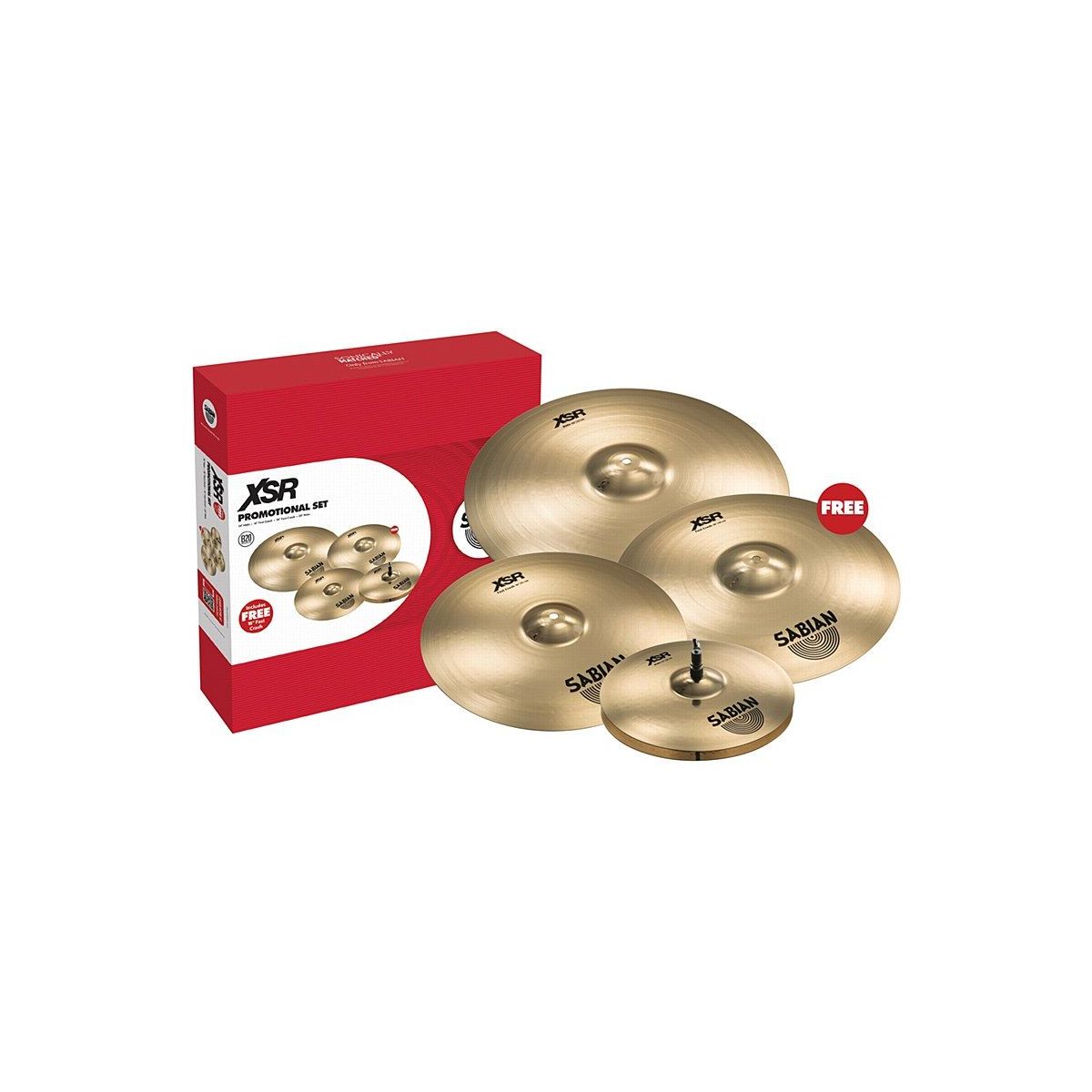 Sabian XSR Promotional Performance Set набор тарелок (14"Hats,16"Fast Crash,20"Ride,+FREE 18"C