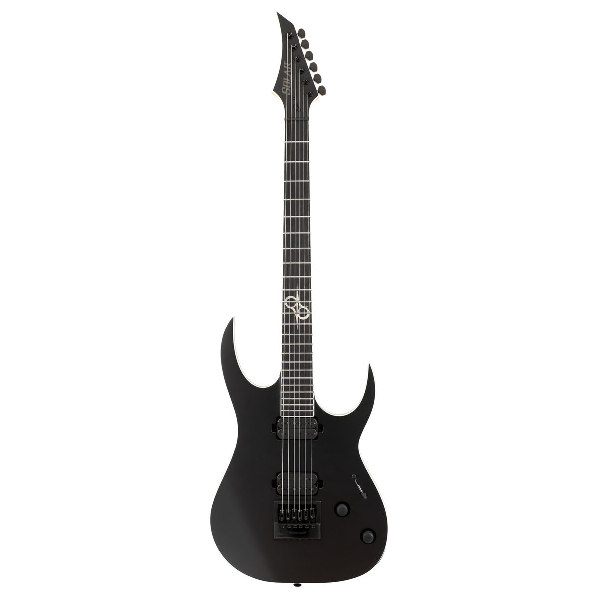 Solar S1.6C+ электрогитара, форма Superstrat, HH, цвет черный