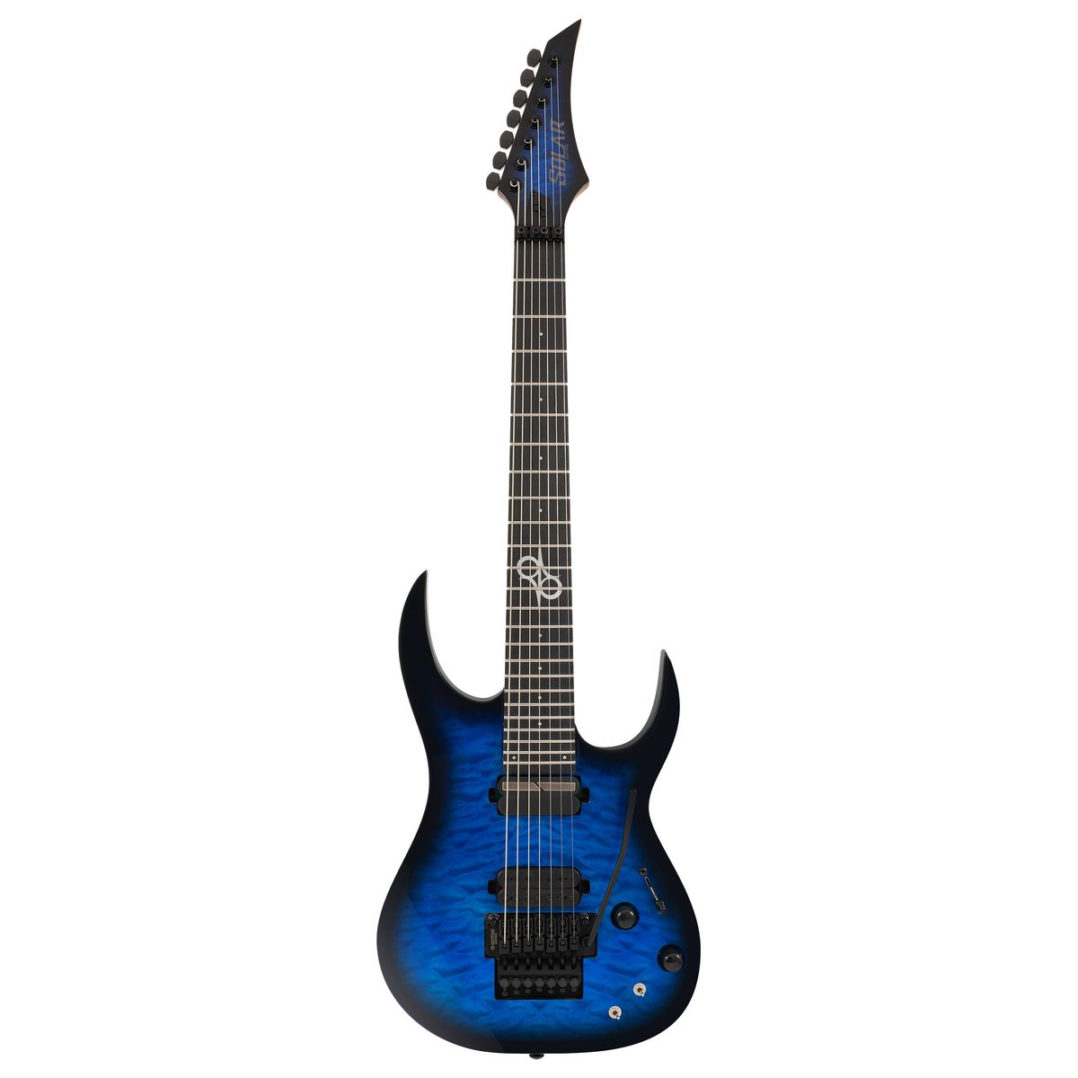 Solar SBR1.7FRQOB Sustainiac+ 7-струнная электрогитара, Sustainiac, Floyd Rose, цвет синий берст