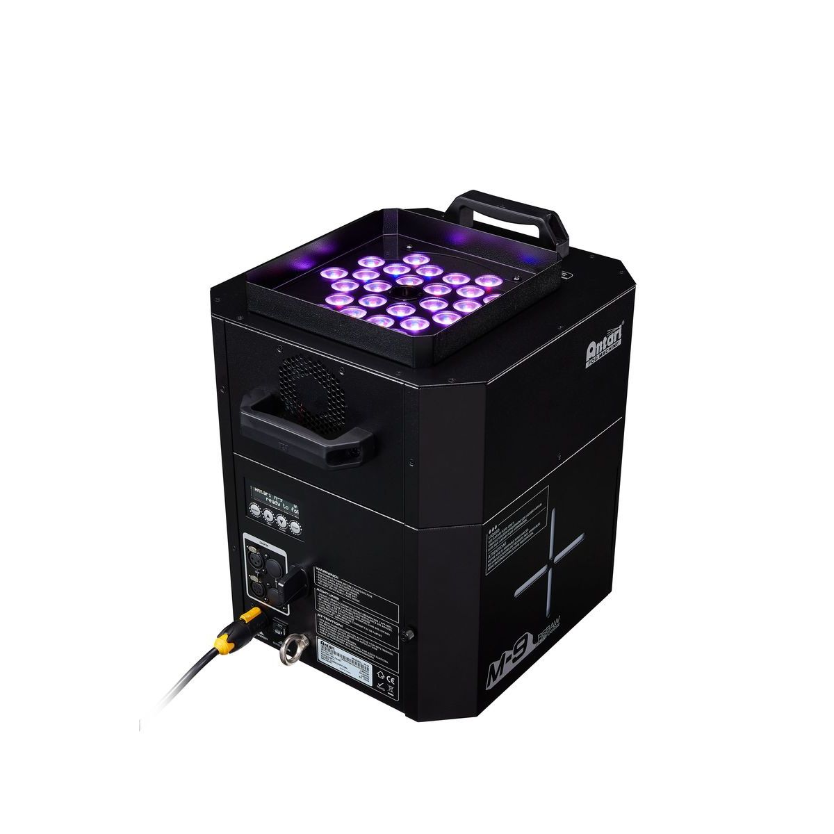 Antari M-9 RGBAW профес. дым-машина с цветной подсветкой 1,8 кВт,RGBAW LED 27х8W(5в1), радио ДУ