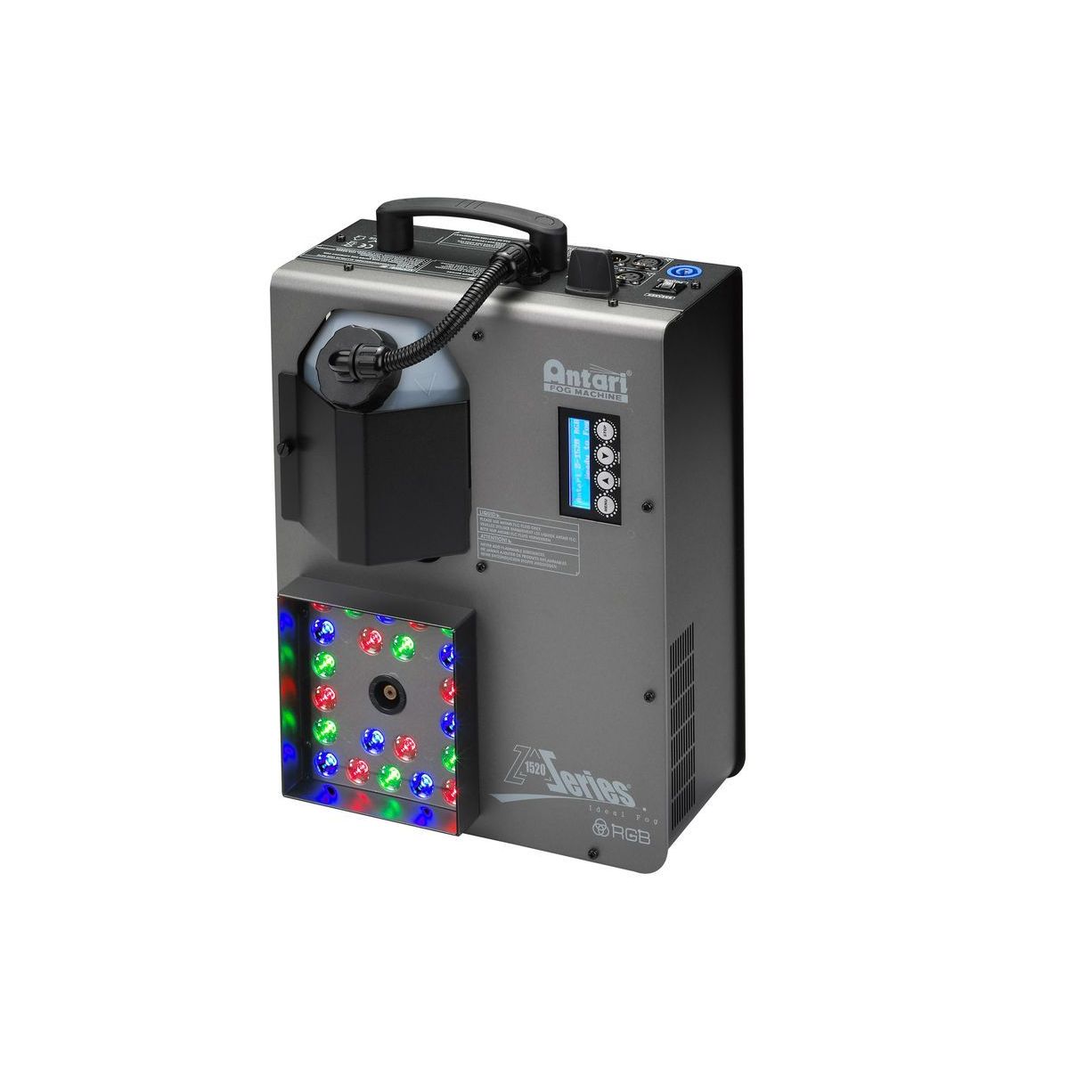 Antari Z-1520RGB профес. дым-машина с цветной подсветкой, 1 кВт, выход 283 куб LED 22х3W, радио ДУ