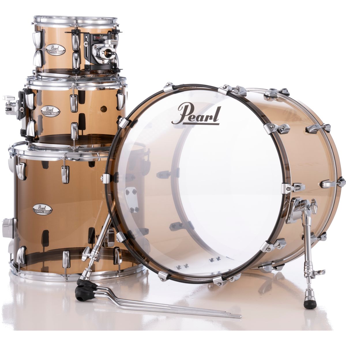 Pearl CRB524P/C755 ударная установка из 4-х барабанов, цвет Liquid Smoke, без стоек, (4 коробки)