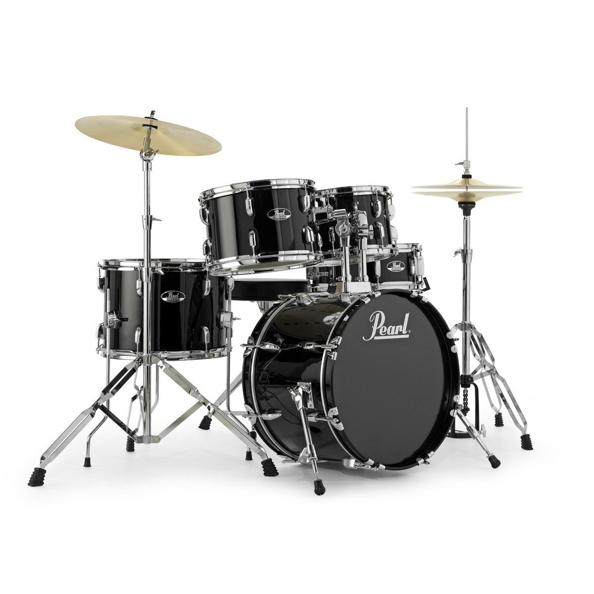 Pearl RS585C/C31 ударная установка из 5-ти барабанов, цвет Jet Black, (3 коробки)