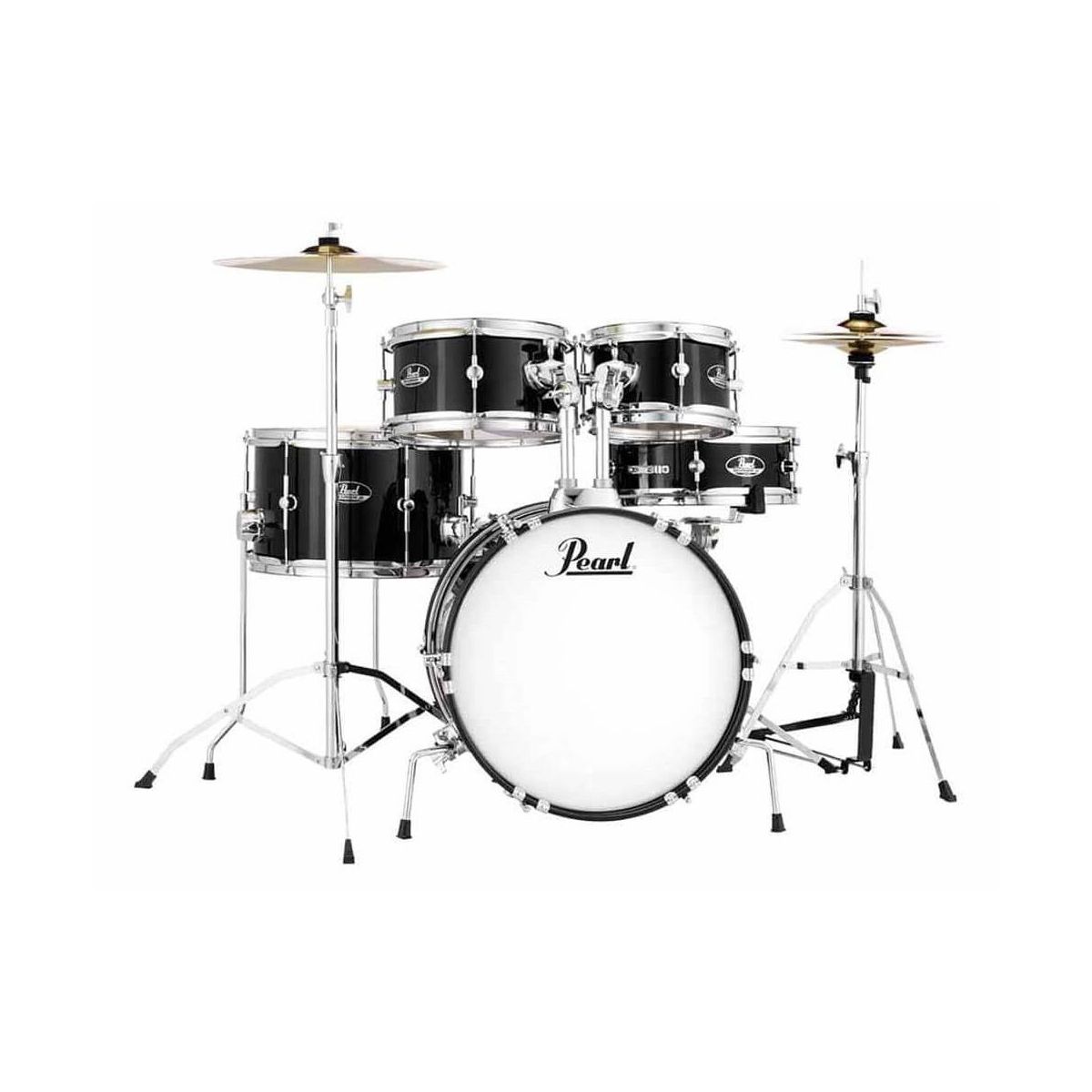 Pearl RSJ465C/C31 ударная установка из 5-ти барабанов, цвет Jet Black, стойки и тарелки в комп