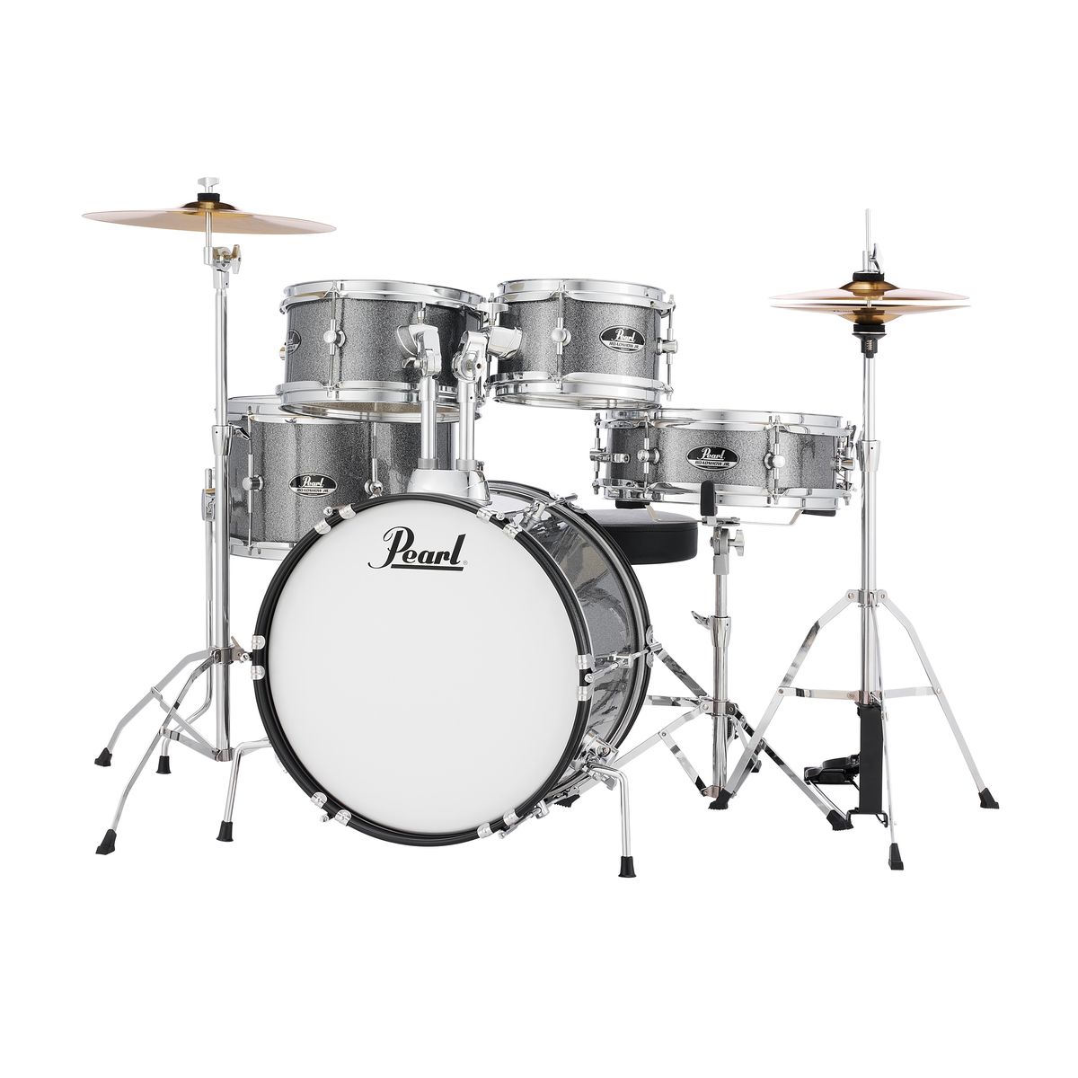 Pearl RSJ465C/C708 ударная установка из 5-и барабанов, цвет Grindstone Sparkle + стойки и тарелки