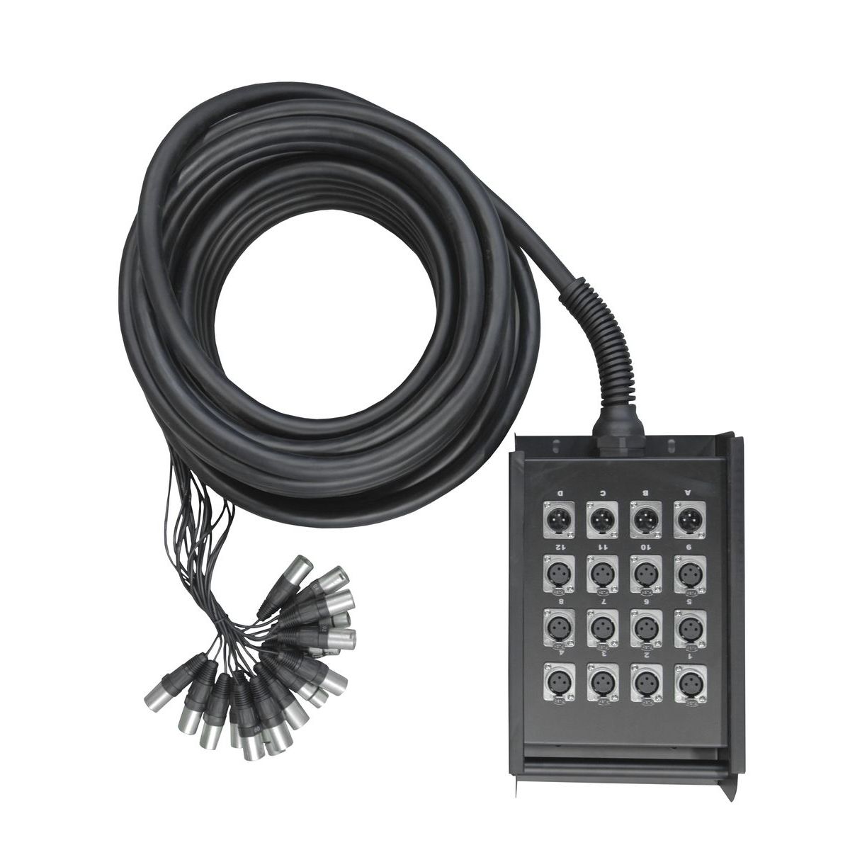 Nordfolk NSBL922 30m мультикабель со сценической коробкой, XLR F12 х M4, 30 метров Nordfolk NSBL922 30m мультикабель со сценической коробкой, XLR F12 х M4, 30 метров