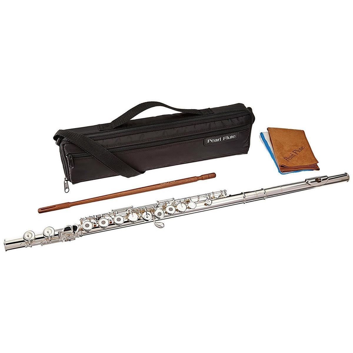 Pearl Flute Quantz PF-B505RE-HC флейта, не в линию, с резонаторами, Ми-мех., До колено, тяж.коронка