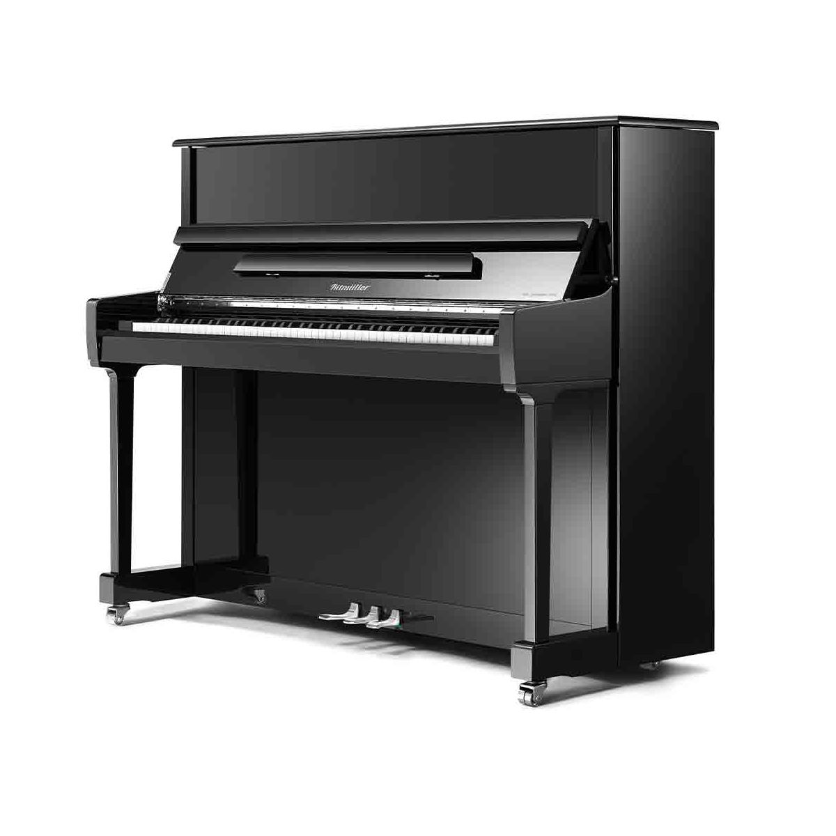 Ritmuller RS114 (A111) акустическое пианино, высота 114 см, цвет чёрный полированный