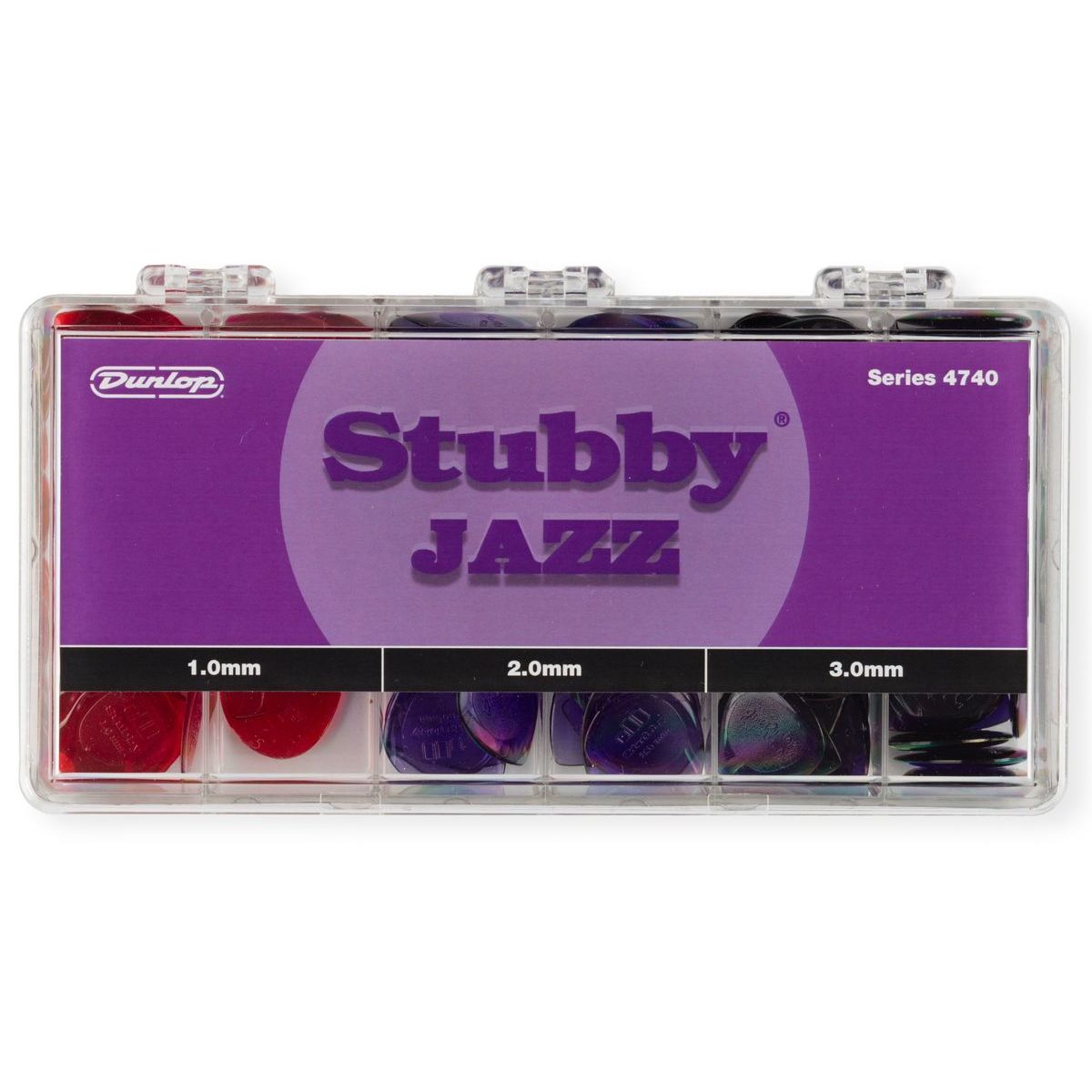 Dunlop 4740 Stubby Jazz Display коробка с медиаторами, 100, 200, 300 по 48 шт, 144 шт