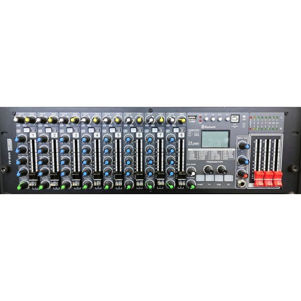 Nordfolk NRM-8A рэковый активн микш пульт, 2х300 Вт/ 8 Ом, 8 микр/лин,USB, DSP, MP3 плеер Nordfolk NRM-8A рэковый активн микш пульт, 2х300 Вт/ 8 Ом, 8 микр/лин,USB, DSP, MP3 плеер