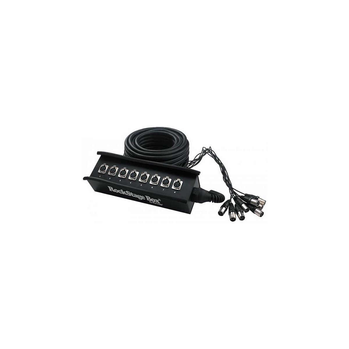 Rockcable RCL 30900 мультикор, XLR 8, 15 метров