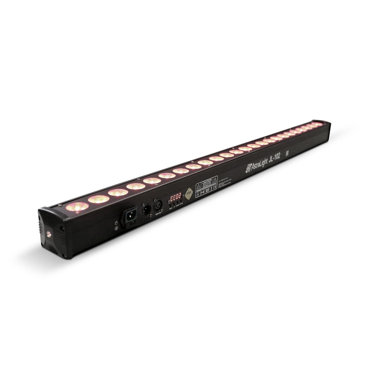 AstraLight JL-102 прожектор линейный LED BAR 24 x 3Вт RGB 3 в 1, DMX, авто, звукактив.