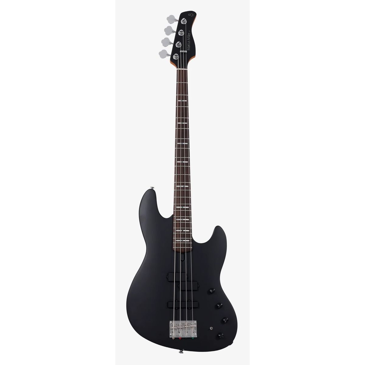 Sire U7-4 BK.S бас гитара, форма Jazz Bass, цвет черный