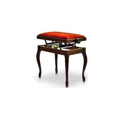 Hidrau BG200 Mahogany Gloss 1 (TC4) банкетка, полированное красное дерево, коричневый бархат