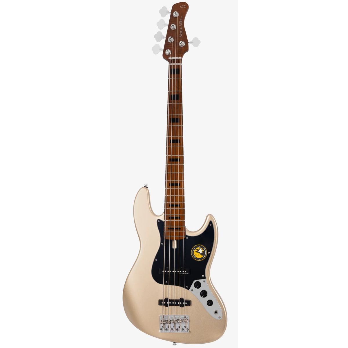 Sire V5 Alder-4 CGM бас-гитара, форма Jazz Bass, цвет серый металлик