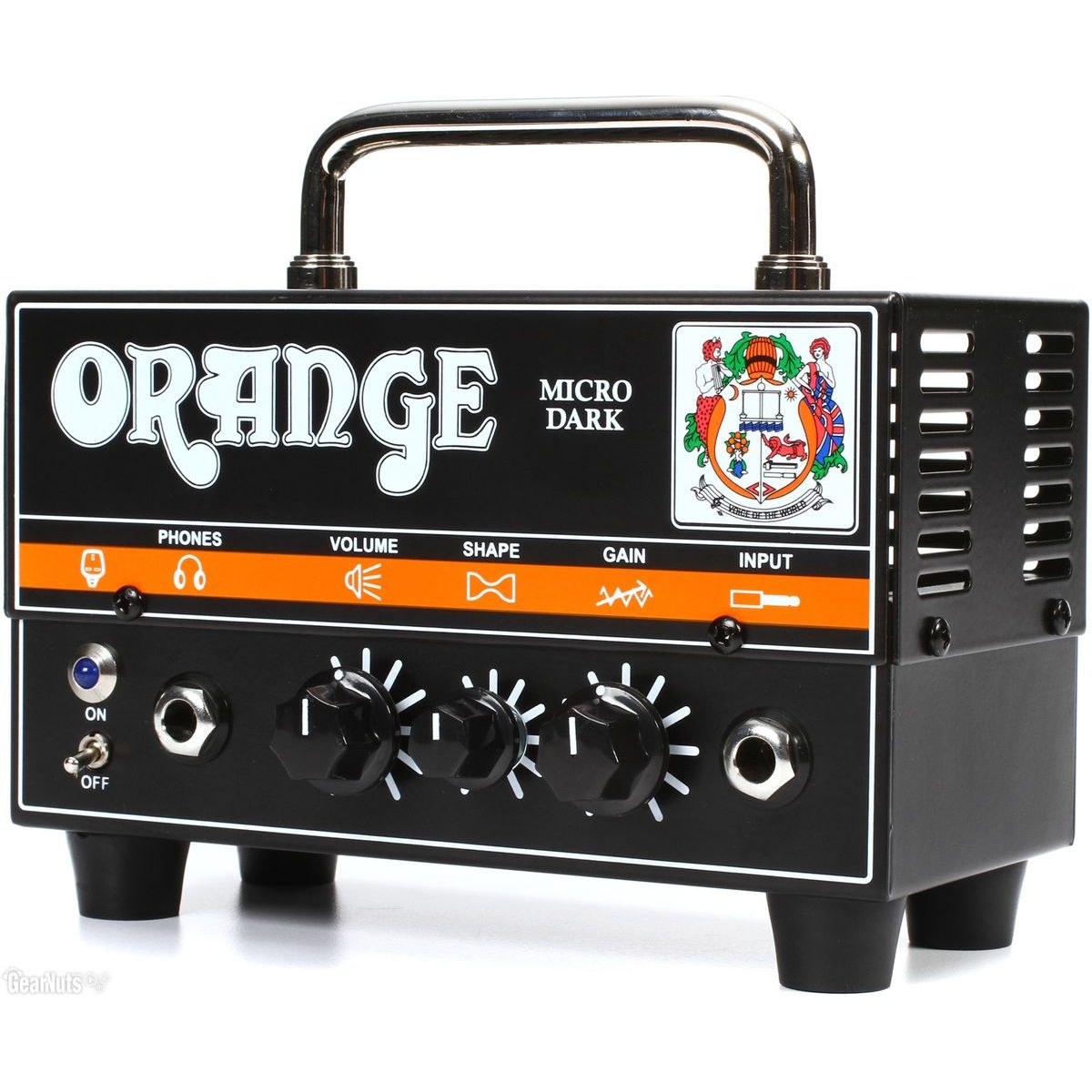 Orange MD Micro Dark, гитарный гибридный усилитель, мини-голова