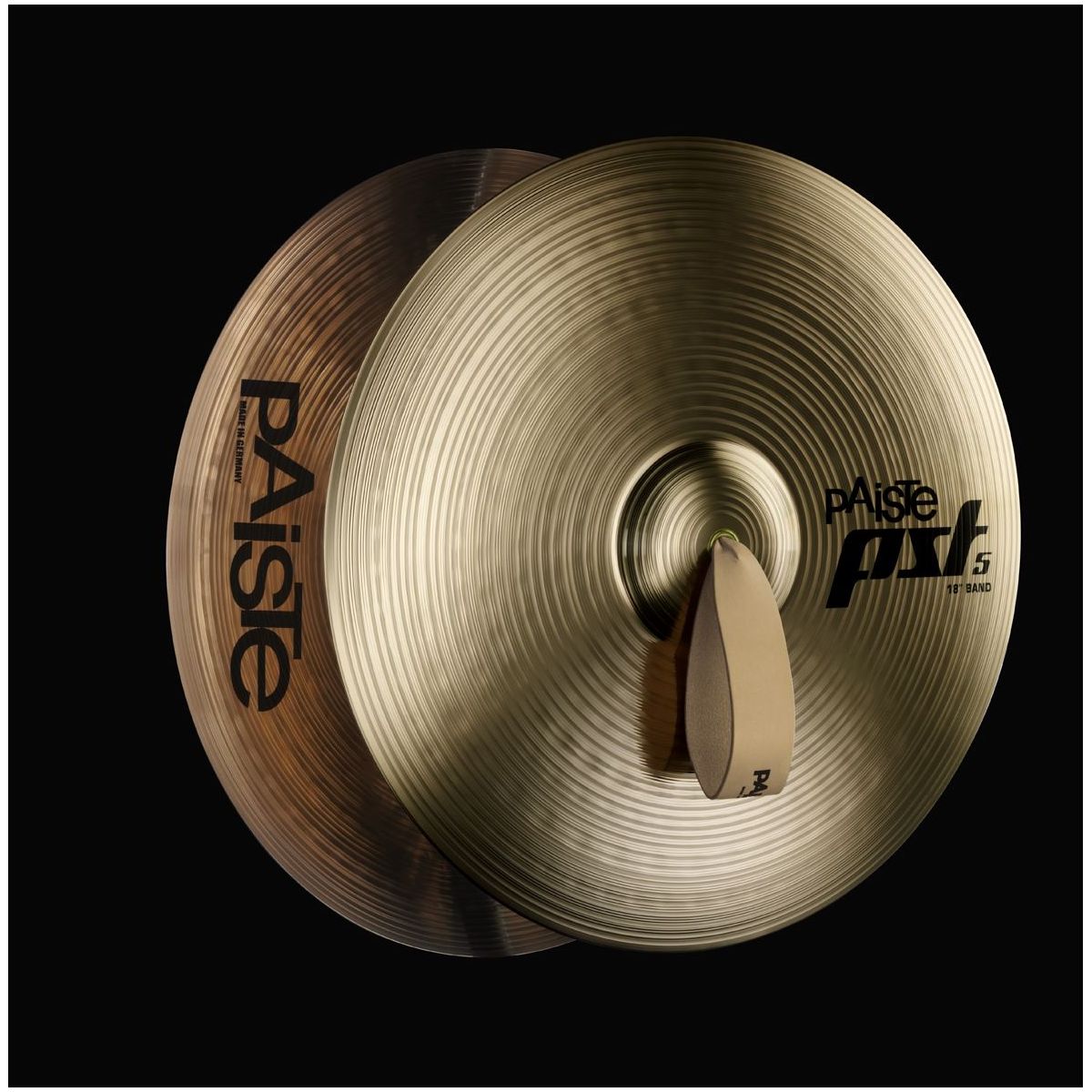 Paiste 14" PST 5 BAND маршевые тарелки (пара) с ремнями и фетровыми прокладками