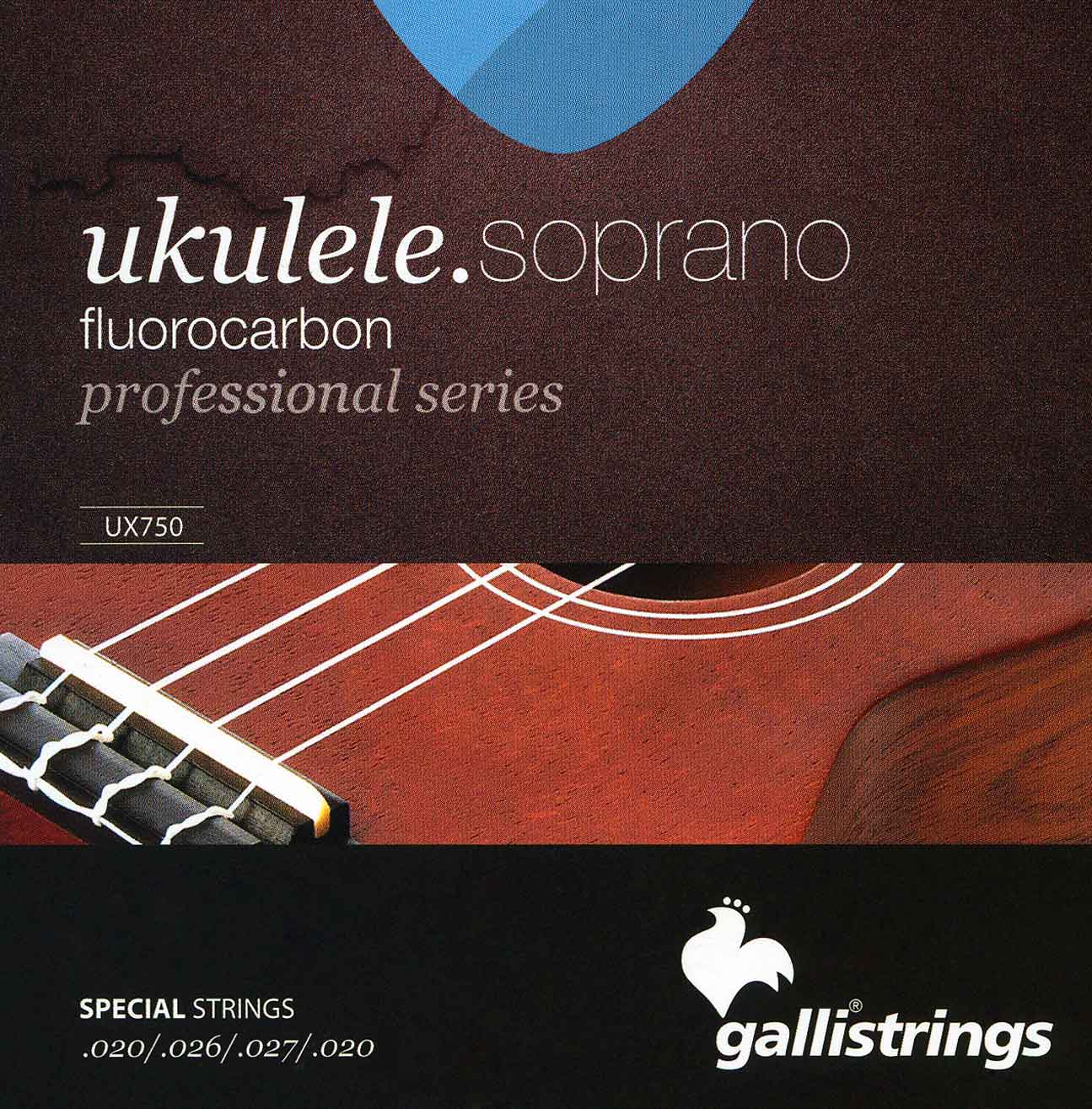 Комплект струн GALLI STRINGS [UX750] для укулеле сопрано