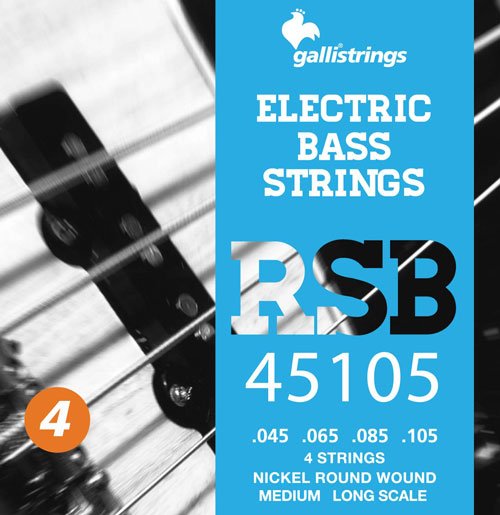 Комплект струн GALLI STRINGS [RSB45105] для 4-струнной бас гитары