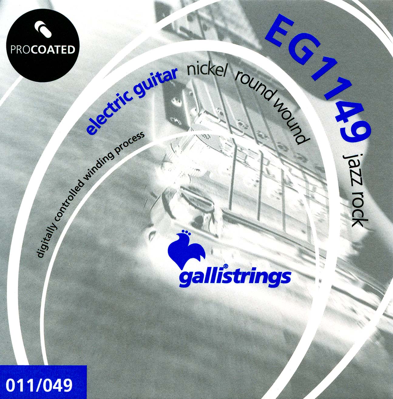Комплект струн GALLI STRINGS [EG1149] для 6-струнной электрогитары