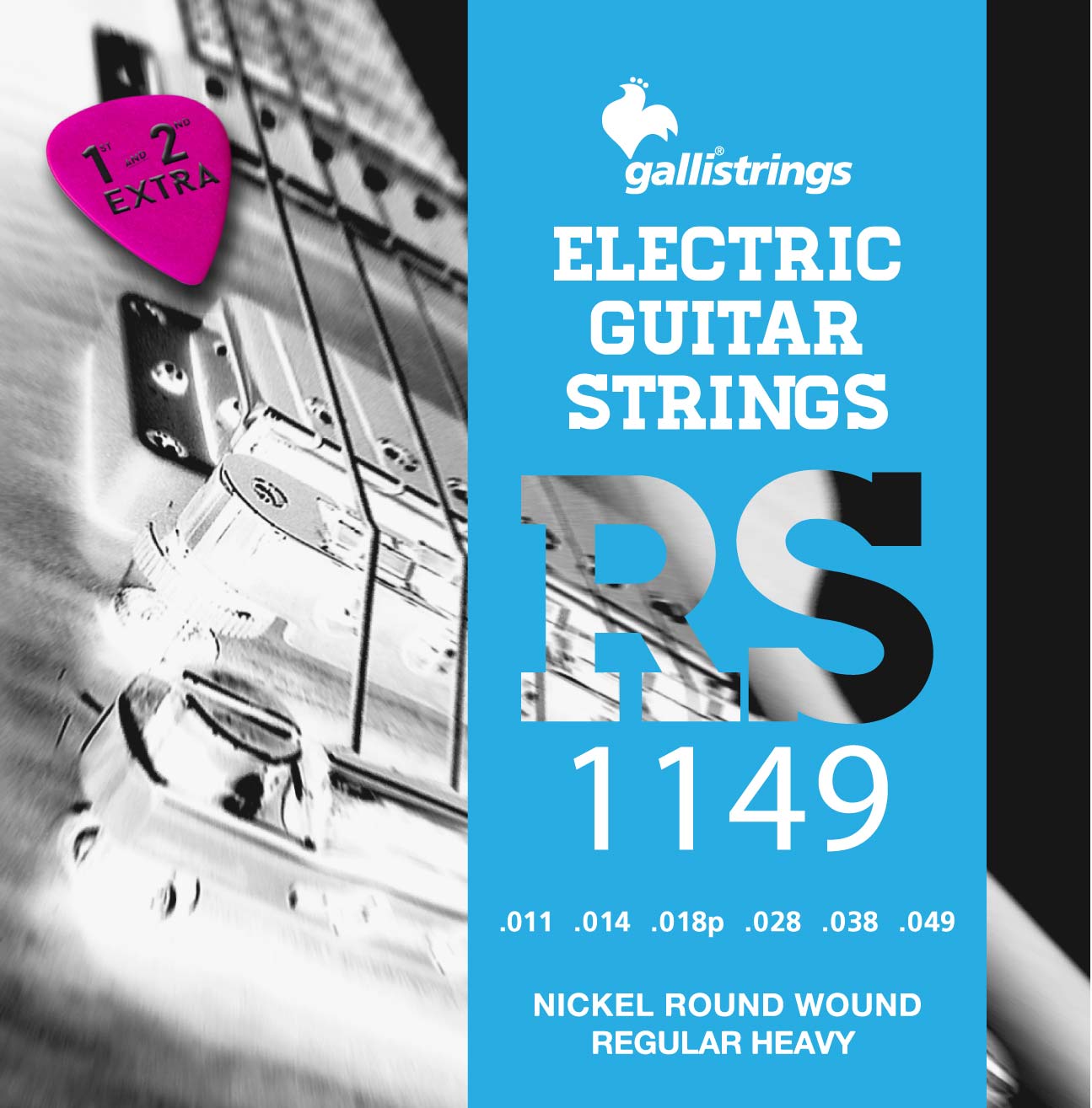Комплект струн GALLI STRINGS [RS1149] для 6-струнной электрогитары