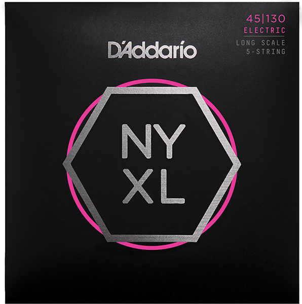 NYXL45130 NYXL Комплект струн для 5-струнной бас-гитары, Long Scale, Reg Light, 45-130, D'Addario NYXL45130 NYXL Комплект струн для 5-струнной бас-гитары, Long Scale, Reg Light, 45-130, D'Addario