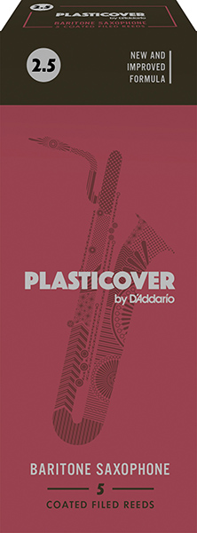 RRP05BSX250 Plasticover Трости для саксофона баритон, размер 2.5, 5шт, Rico RRP05BSX250 Plasticover Трости для саксофона баритон, размер 2.5, 5шт, Rico