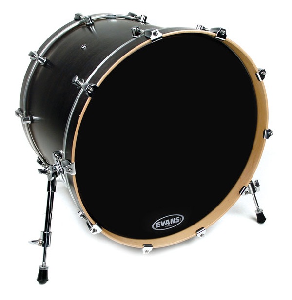 BD22RBG Resonant Black Пластик для бас-барабана 22", резонансный, черный, Evans BD22RBG Resonant Black Пластик для бас-барабана 22", резонансный, черный, Evans