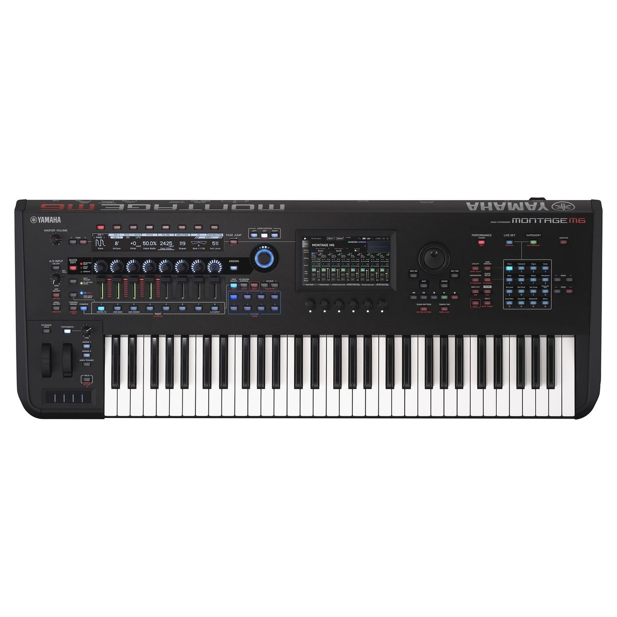 Yamaha MONTAGE M6 рабочая станция, 61 клавиша, клавиатура FSX с функцией Initial Touch, вес 15,3 кг