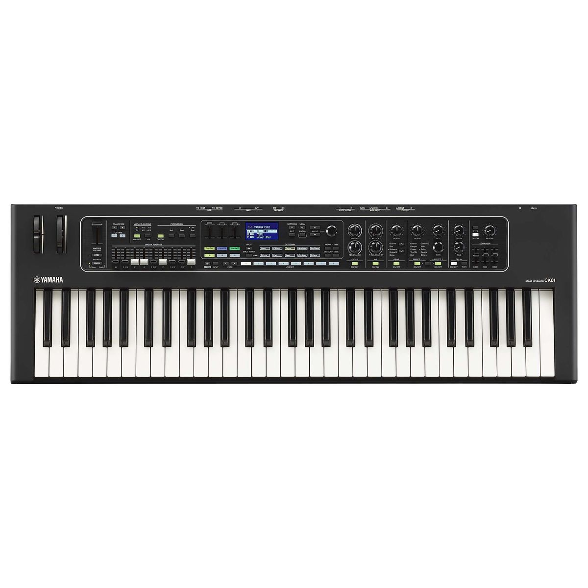 Yamaha CK61 сценическое цифровое пианино, 61 клавиша, 128 полифония, 363 тембра, вес 5.6 кг Yamaha CK61 сценическое цифровое пианино, 61 клавиша, 128 полифония, 363 тембра, вес 5.6 кг