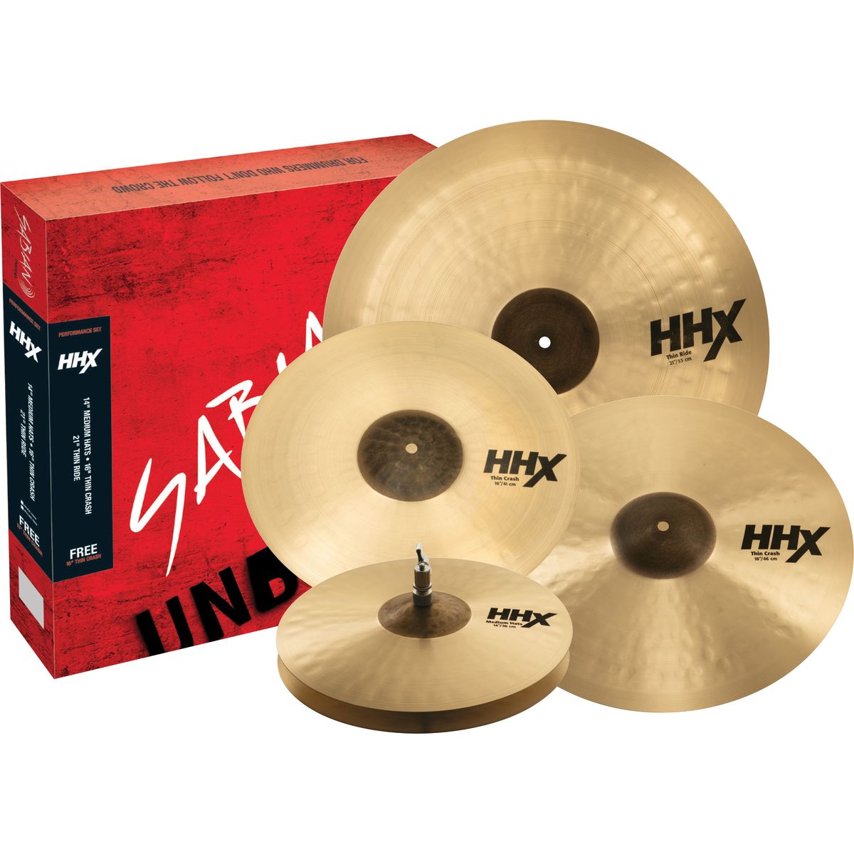 Sabian HHX Performance Set набор тарелок(14"HH,16"CR,21"RD+18"CR)