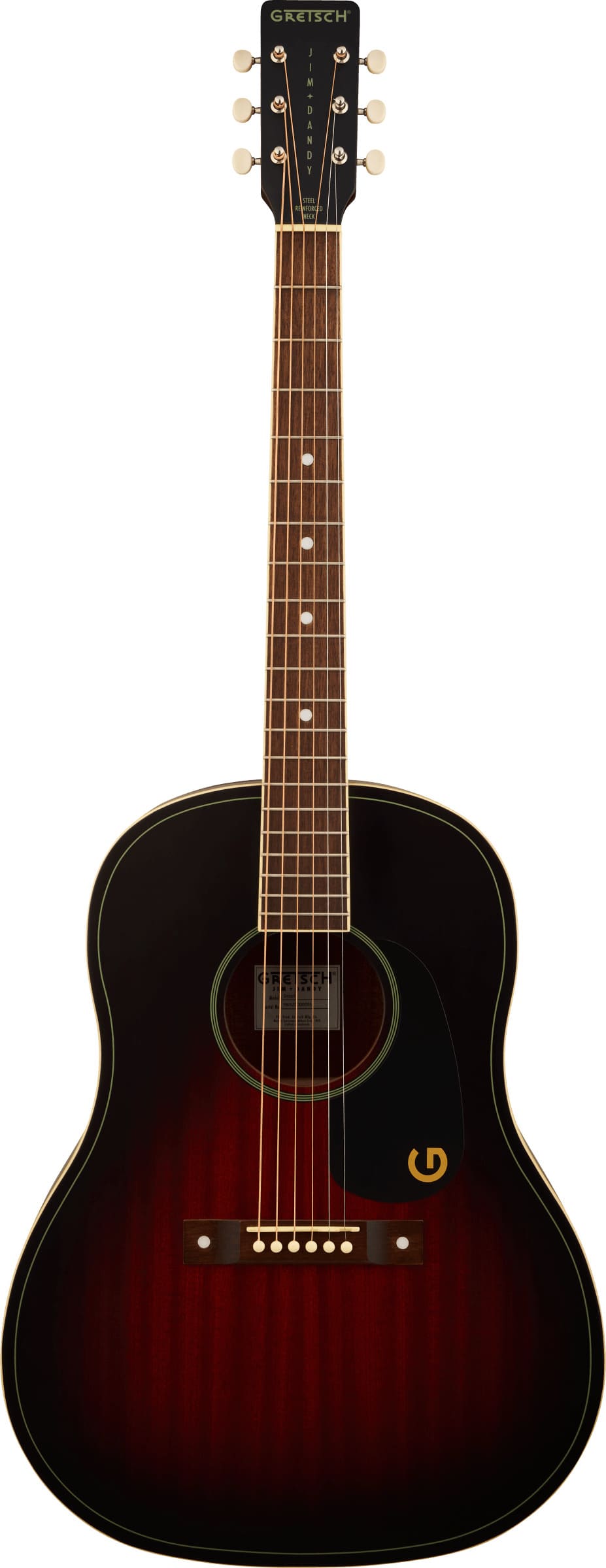 GRETSCH Jim Dandy Dreadnought Deep Cherry Burst