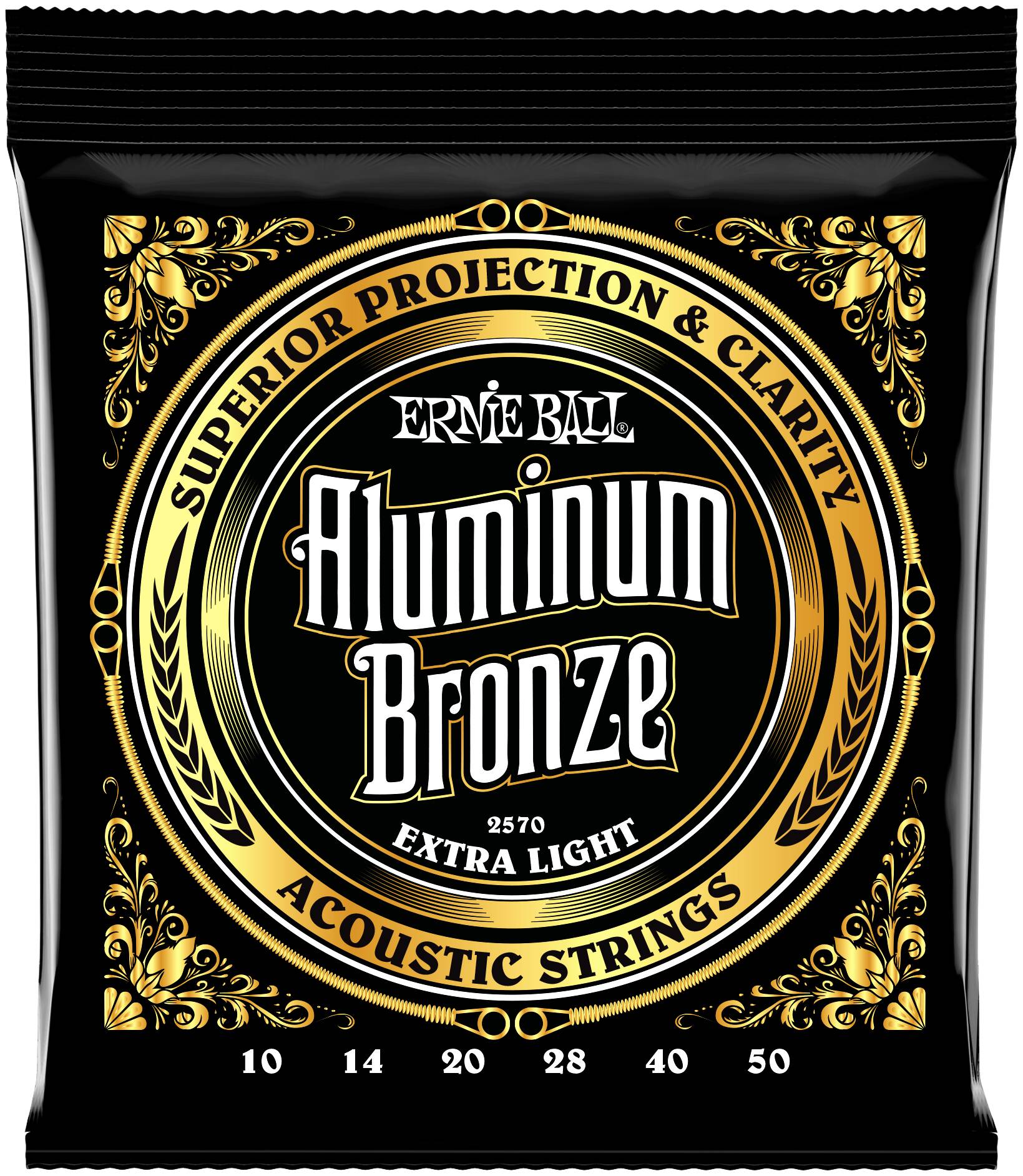 ERNIE BALL 2570 Aluminum Bronze Extra Light 10-50 - Струны для акустической гитары