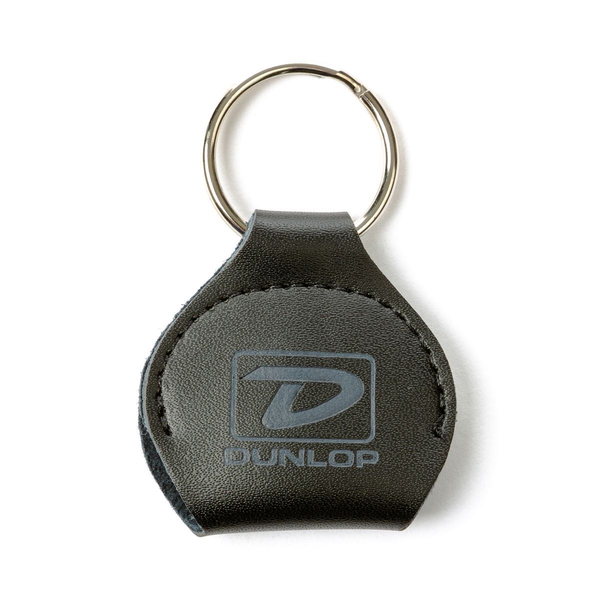 Dunlop 5201SI Picker's Pouch чехол-брелок для медиаторов, серый логотип, кожа, черный