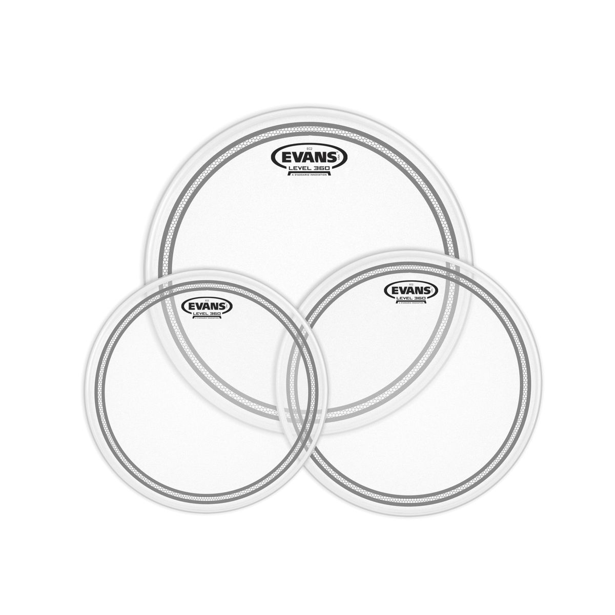 Evans ETP-EC2SCTD-S Набор пластиков 12",13",16" Edge Control Coated,двойные,c прозрач.напылением Evans ETP-EC2SCTD-S Набор пластиков 12",13",16" Edge Control Coated,двойные,c прозрач.напылением