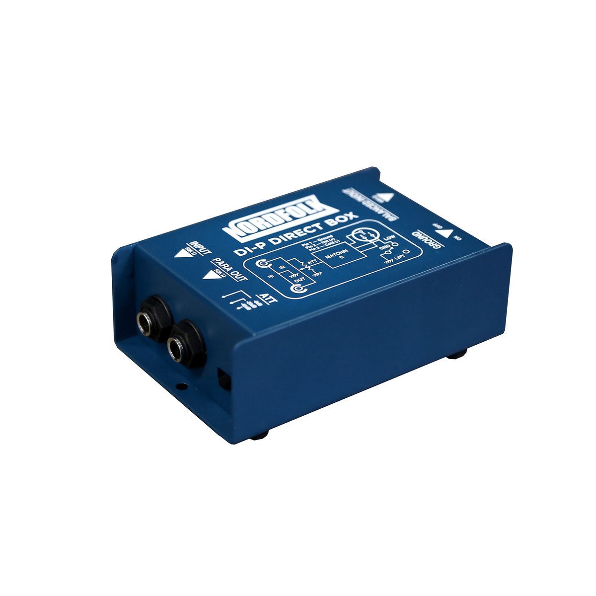 Nordfolk DI-P пассивный директ-бокс, вход TS 6.35 Jack, выход XLR ( балансный), корпус металл