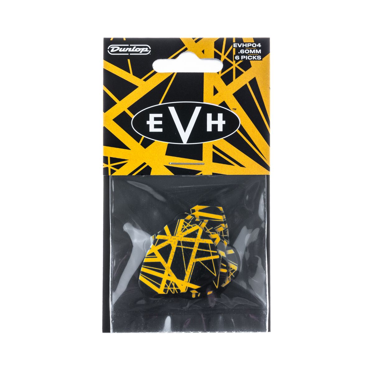 Dunlop EVHP04 EVH VH II Picks медиаторы, толщина 0.6 мм, 6 шт.