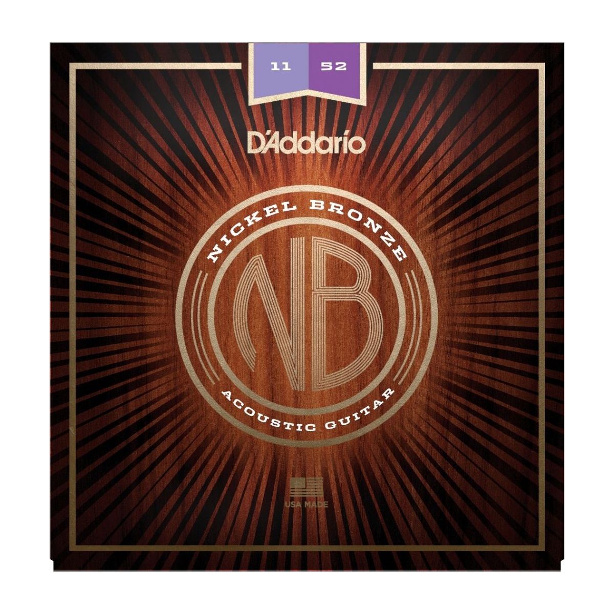 D`Addario NB1152 Струны для акустической гитары, никелированная бронза, Custom Light 11-52 D`Addario NB1152 Струны для акустической гитары, никелированная бронза, Custom Light 11-52