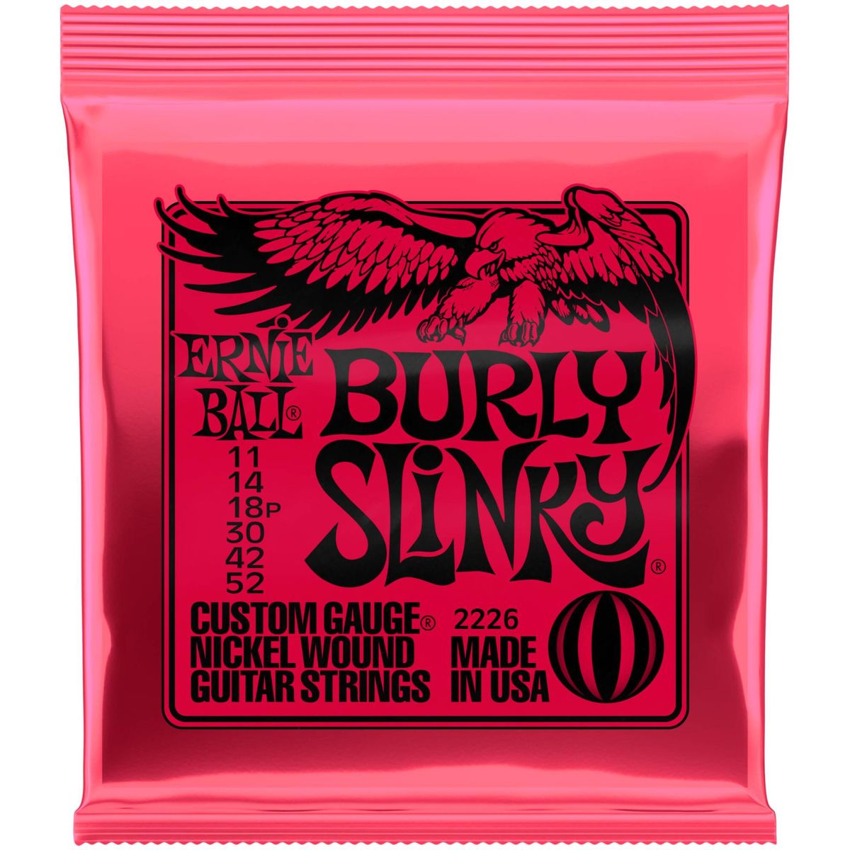 Ernie Ball 2226 струны для электрогитары Nickel Wound Slinky Burly 11-52 Ernie Ball 2226 струны для электрогитары Nickel Wound Slinky Burly 11-52