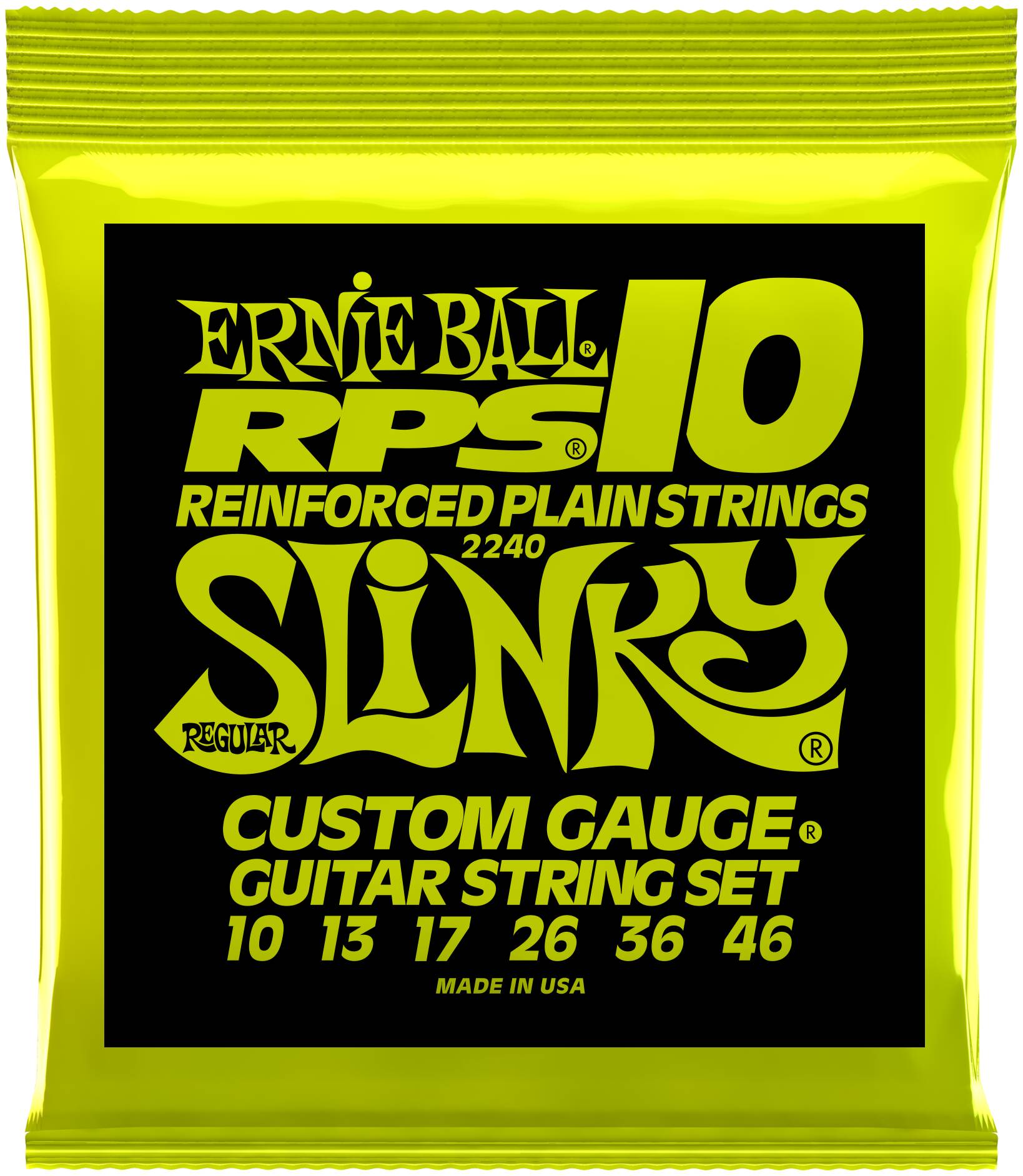 ERNIE BALL 2240 RPS Nickel Wound Slinky Regular 10-46 - Струны для электрогитары