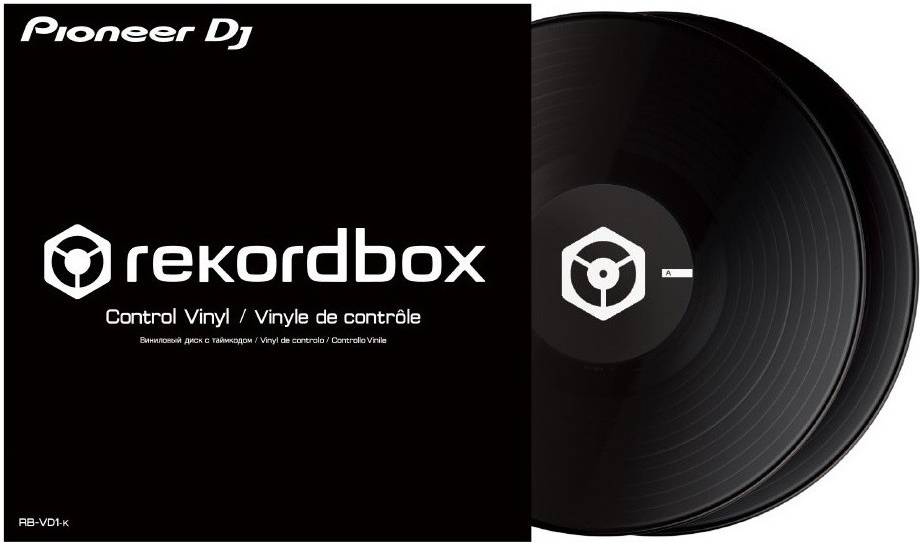 PIONEER RB-VD1-K Тайм-код пластинки для rekordbox DVS, черные (пара)